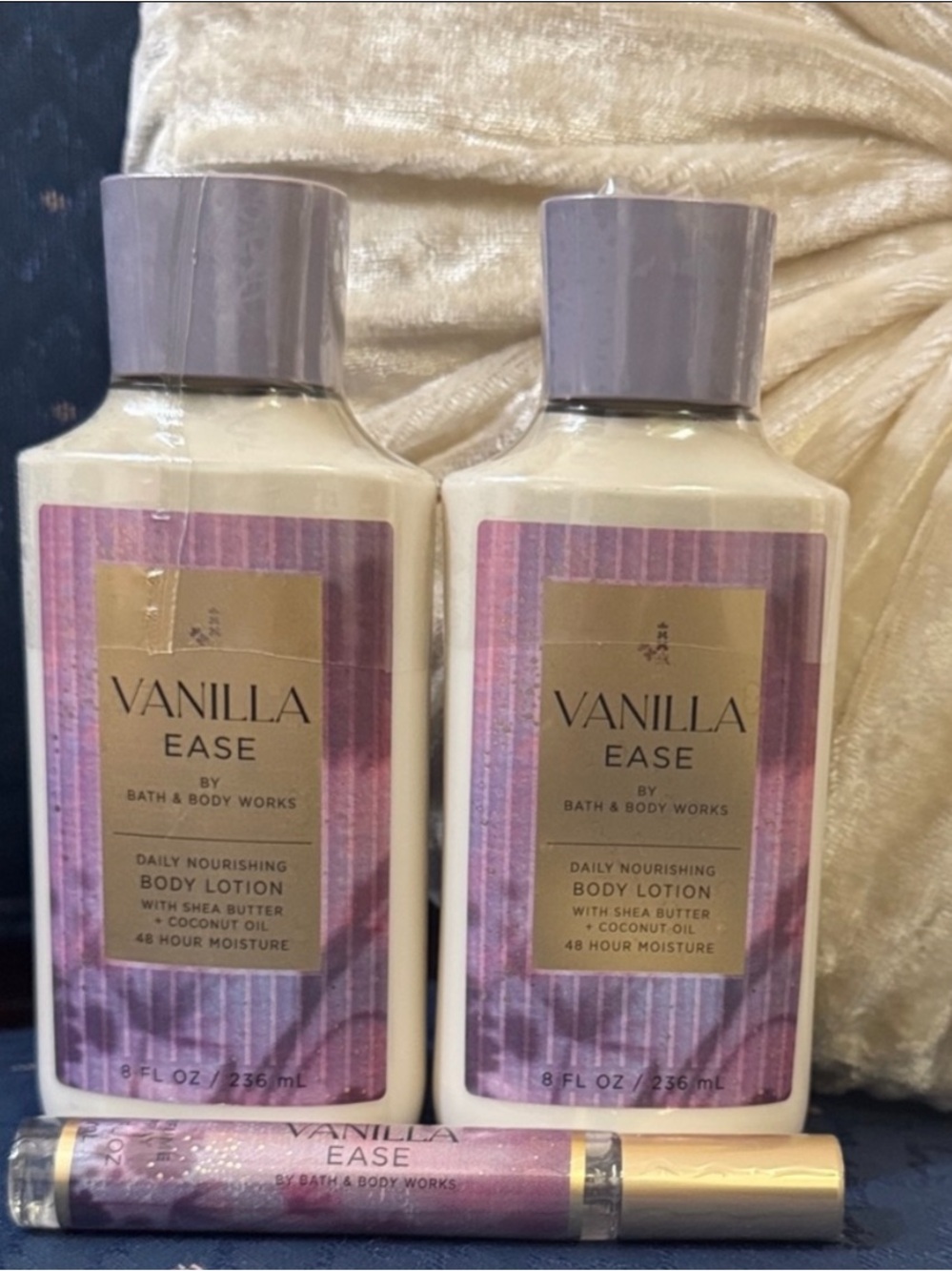 Bath & Body Works Vanilla Ease Body Lotion & Fragrance Mist - Cream